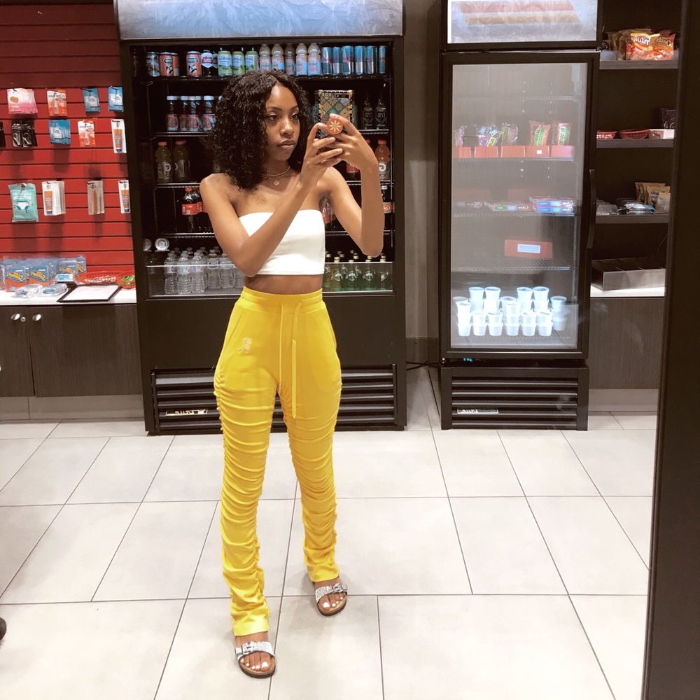 GSUWOO STACKED PANTS XS *WORN ONCE*